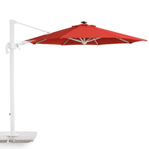 라움라이팅 홀딩 3500 선브렐라 대형파라솔 알루미늄 LED 정원테라스 카페 야외 폴딩 파라솔