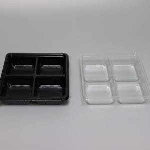 일회용 정사각 4칸 반찬 샐러드 찬용기/ 1박스 400개