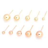 14K 볼 귀걸이 3mm 4mm 5mm 6mm 7mm