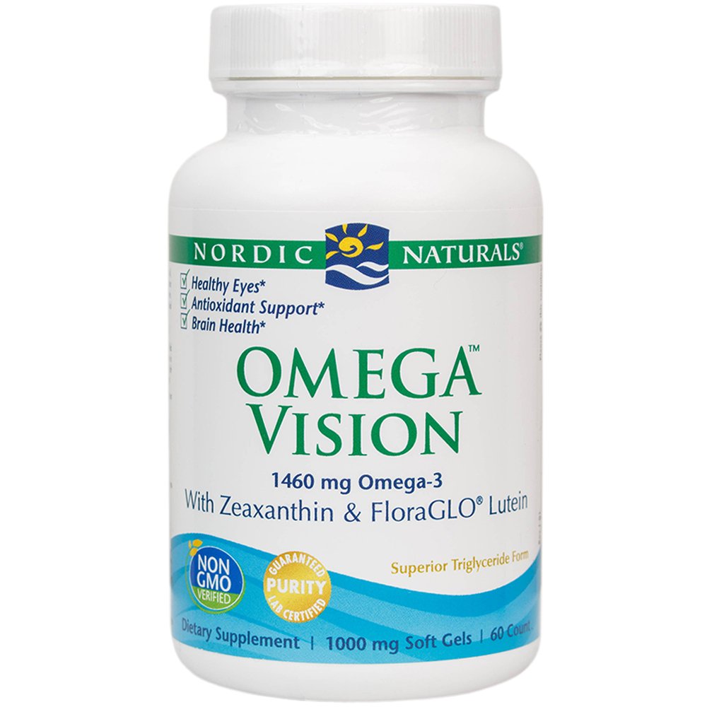Nordic Naturals Omega Vision 노르딕 내추럴 <b>오메가 비전 1000mg</b> 60소프트젤