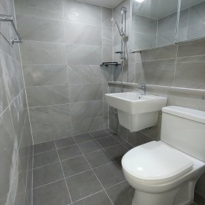 욕실탑 그레이타일 욕실리모델링 화장실인테리어 공사 시공세트15