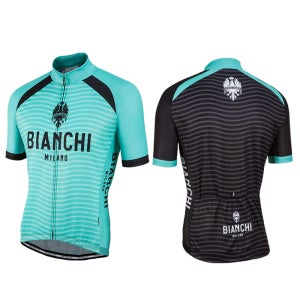 수입 자전거 의류 비앙키 메자 반팔저지 / 자전거 여름 상의 / 날리니 이태리 제작