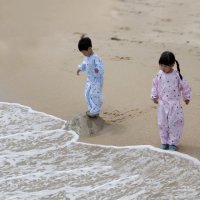 아기미술가운 유아 아동 전신미술가운 모래놀이옷 미술복 놀이복