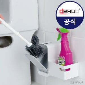 디허브 밀착패드 변기솔걸이 90 욕실정리 청소 접착 부착 화장실 청소도구걸이 벽고정 홀더