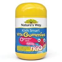 네이쳐스웨이 키즈스마트 비타구미 오메가3, 피쉬오일 60정 NATURES WAY KIDS SMART VITA GUMMIES OMEGA3 FISH OIL TRIO 60C