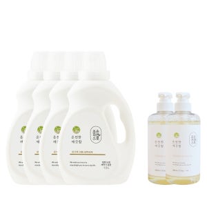 무방부제 알러지프리향 EM 세탁 주방 세제 조은자연으로 세탁 1.5L 주방500ml 4+2