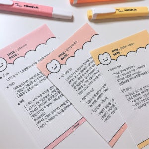 [대떡메] 피식버블 떡메모지 메모패드 100X140mm