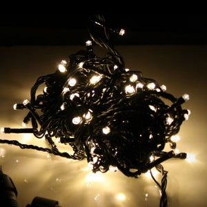 엘스토리몰 트리 LED 전구 크리스마스 장식조명 은하수 조명 검정선 웜색