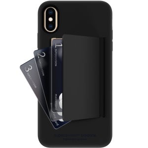 [3장 수납] 밸런스 카드 케이스 이중 범퍼 슬림핏 블랙, 아이폰X-XS 공용