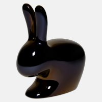 [Qeeboo] 퀴부 RABBIT CHAIR large - black pearl (토끼의자)