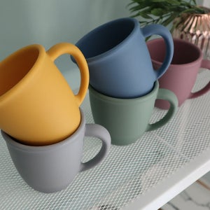 안깨지는컵 가벼운 실리콘 머그컵 양치컵 어린이집컵 캠핑용그릇