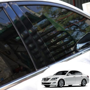 제네시스BH B/C필러 포스트 포인트 스크래치 방지 기둥 몰딩 스티커 카본 유광 무광 펄 시트지