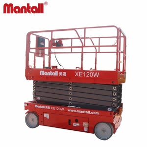멘톨 고소작업대 렌탈 장비 XE120W 유압식 시저리프트 (작업높이 12m, 적재중량 320kg)
