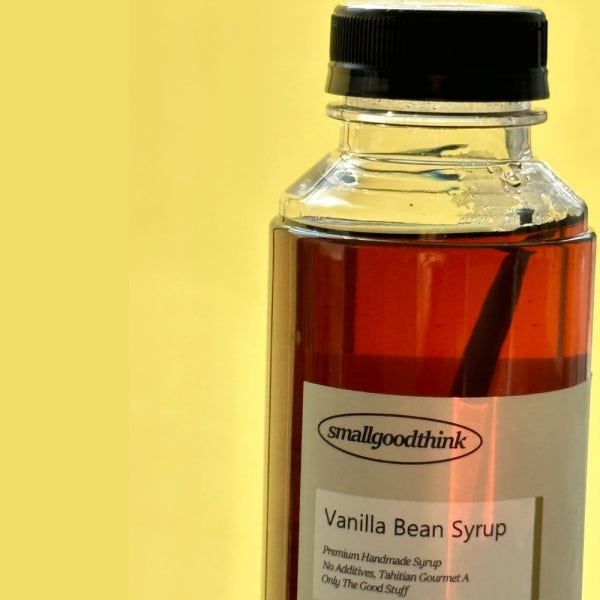 작은생각 바닐라빈시럽 수제 바닐라 라떼 500ml