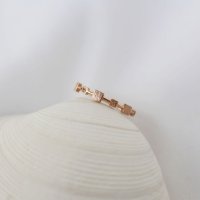 14K 징검다리 다이아 금 반지 - (14K,18K gold)