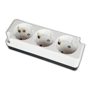 현대 노출콘센트 3구 전기콘센트 전원콘센트