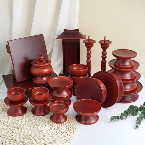 물푸레 알뜰 간소 민 제기세트 23p+지방쓰기 제사용 목기