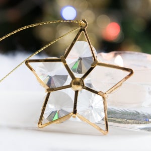 크리스마스 별 트리 장식 철재 크리스탈 라인 5cm (5개입) 꾸미기 소품 용품 오너먼트 스타 데코 이벤트