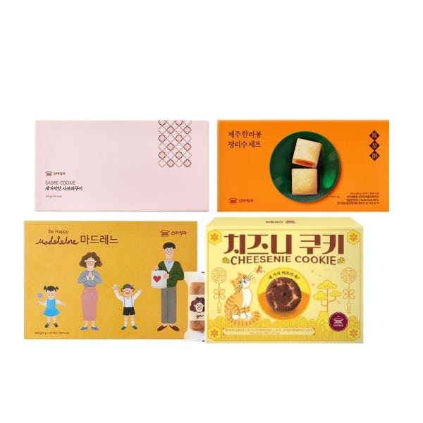 신라명과 쿠키선물세트 선물용쇼핑백