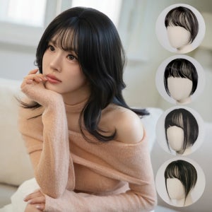 가발나라 여자 100% 인모 리얼스킨 와이어 앞머리가발 4종 시스루뱅 소프트뱅 사이드애교머리