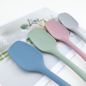 실리콘이유식스파츌라 볶음 요리 스푼 알뜰주걱