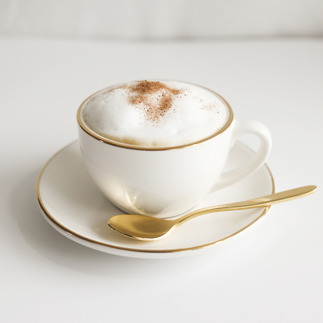 골드 빈티지 커피잔 세트 카푸치노잔 라떼아트잔 찾잔 쌍화자