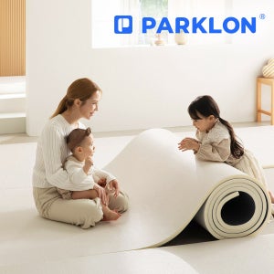 파크론 층간소음매트 셀프시공 아기 거실 유아 PVC 롤매트 러그 아이보리 17T 50x50