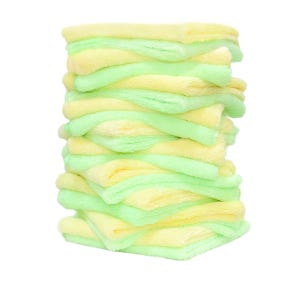 [퓨어스타] 코코 다용도 타월 20개(옐로우/그린) 초극세사 실내 세차