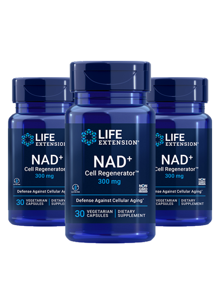 라이프익스텐션 <b>NR니코틴아미드 리보사이드NAD</b>+Cell Regenerator 300mg-3병