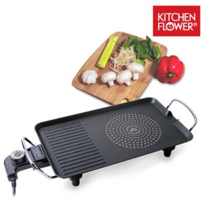 키친플라워 홈파티 와이드 그릴 고기불판 40cm 바베큐