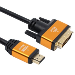 넥시 HDMI2.0 to DVI 골드메탈 3M 모니터 케이블