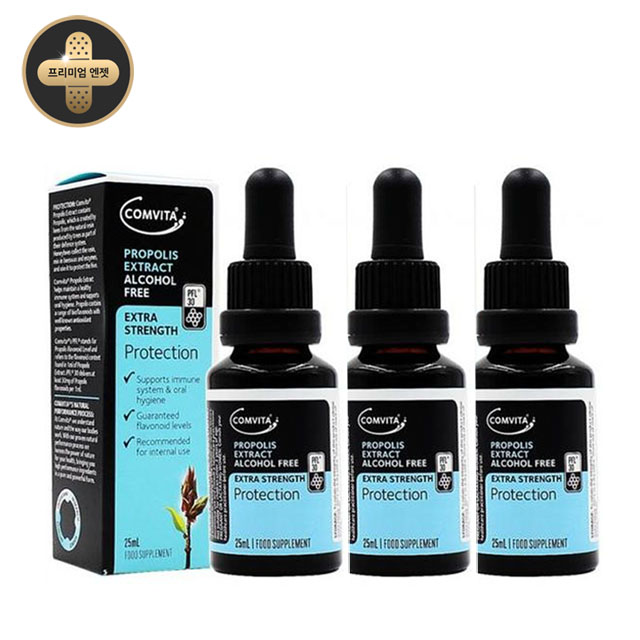 <b>콤비타</b> 프로폴리스 엑스트랙트 알코올 프리 엑스트라 스트랭스 PFL30 25ml 3개