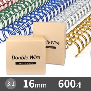 코라미 와이어링 16mm 600개 3:1 국산고급 제본링