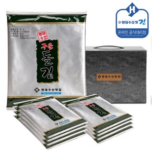 현대수산맛김 보령 대천김 돌김 전장김, 20g, 22개