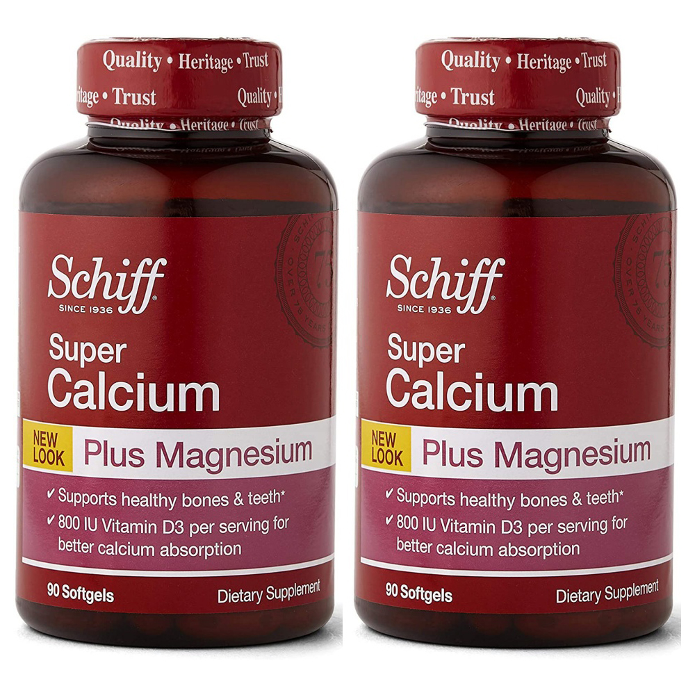 <b>Schiff</b> Super Calcium Plus <b>Magnesium</b> <b>쉬프</b> 슈퍼 칼슘 플러스 <b>마그네슘</b> 90정 2팩