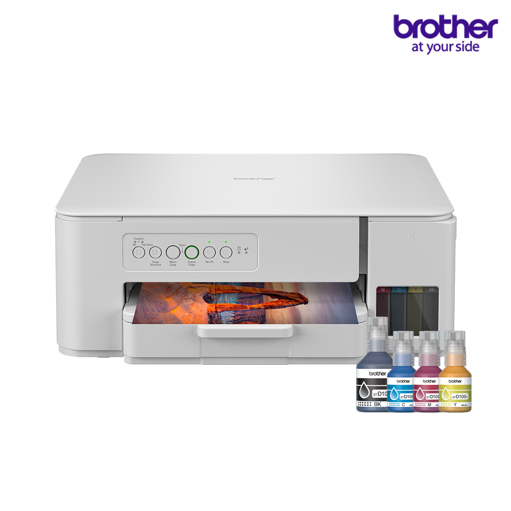 브라더 무한잉크 시리즈 복합기 가정용 프린터 DCP-T436W