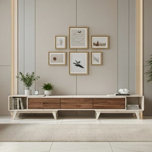 TV 거실장 티비다이 원목 티브다이 장식장 TV 장 거실서랍장