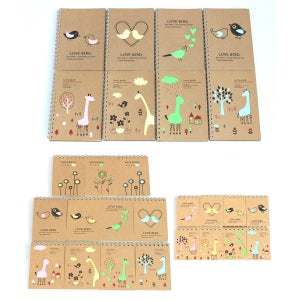 스프링 수첩 메모장 줄노트 크래프트메모수첩 필기구