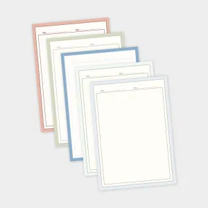B5 Tteokme vs Tteok Memo Paper Civil Exam Memo Paper Writing Grid Notepad