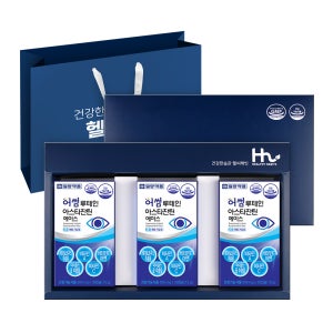 일양약품 루테인 아스타잔틴 헤마토코쿠스 3박스 선물세트(쇼핑백포함)