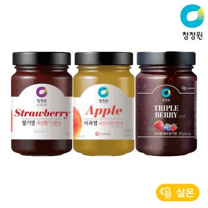 청정원 딸기잼 370g 외 2종 총3개
