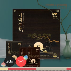 [추석특가] 몸엔용 국산녹용홍삼 목넘김이 부드러운 기력녹용 선물세트 70ml x 30포