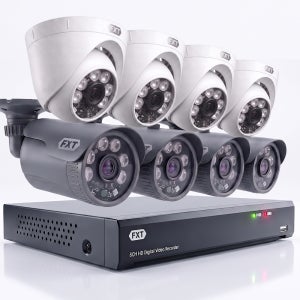 FXT-800만화소 4K 8채널 CCTV 자가설치 세트 미니 국산 카메라 실내4개 실외4개