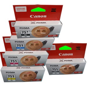 캐논 프린터 PIXMA iP8770 정품 검정 칼라 잉크 CLI-751XL 5색/구매