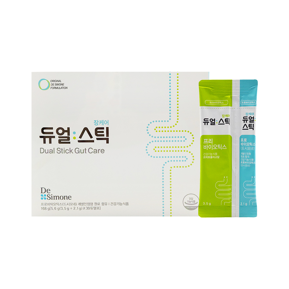드시모네 듀얼스틱 장케어 프로+프리 5.6g x 30포, 1개