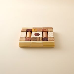천연블록 33P 원목블럭장난감