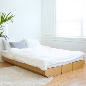 종이 침대프레임 SS/Q/K 조립식 무헤드 받침대 페이퍼팝 종이가구