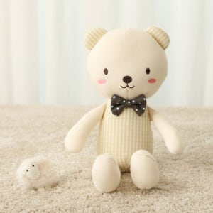 베베라온 털빠짐 없는 오가닉 애착인형 곰 고미 S