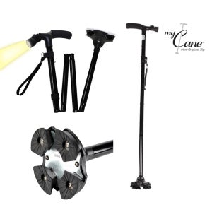 마이케인 접이식 지팡이 노인 효도 사발 4발 어르신 보행 패션