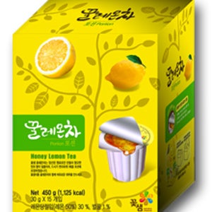 꽃샘식품 꿀레몬차 포션 15개입